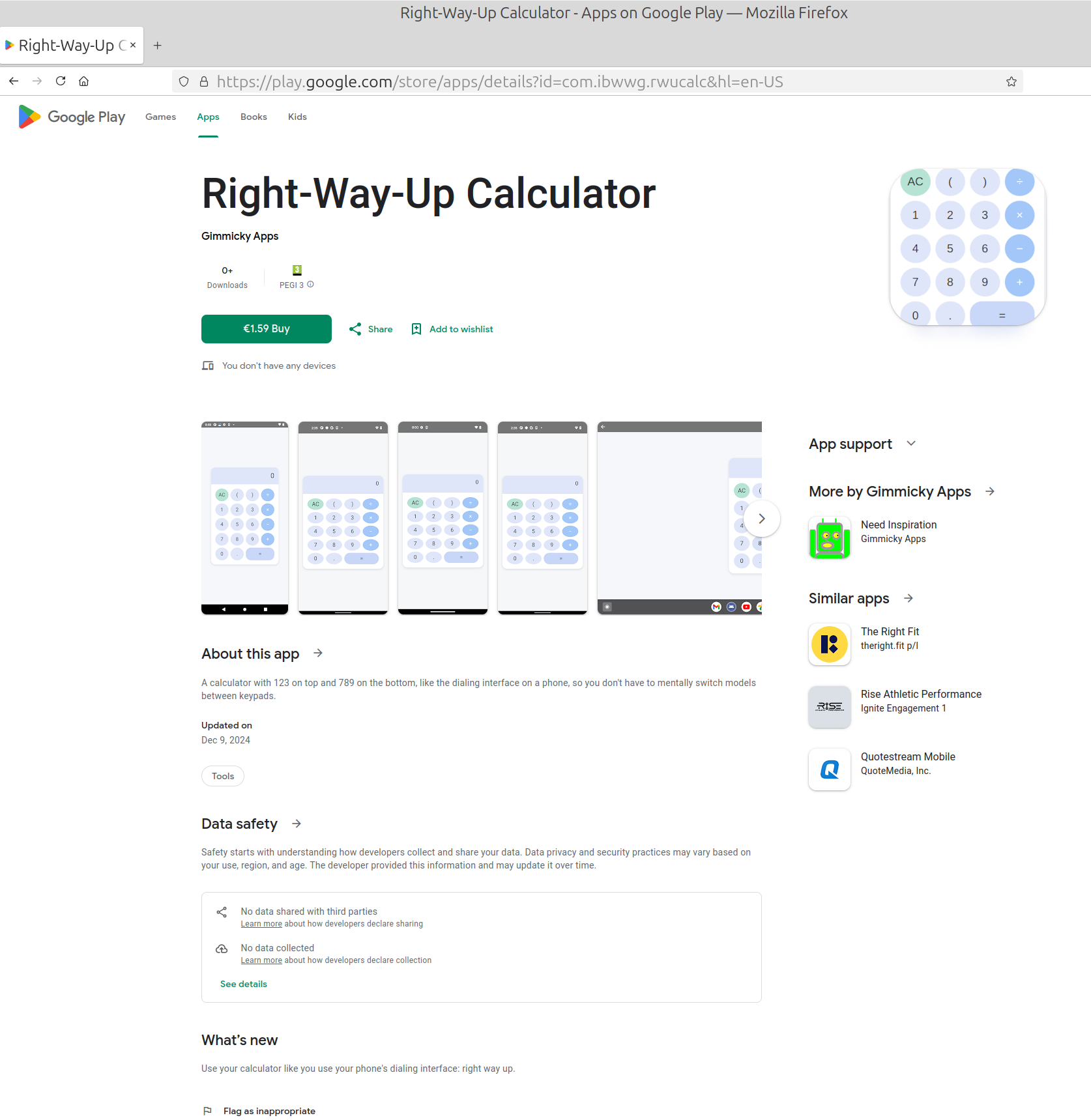 Right-Way-Up Calculator